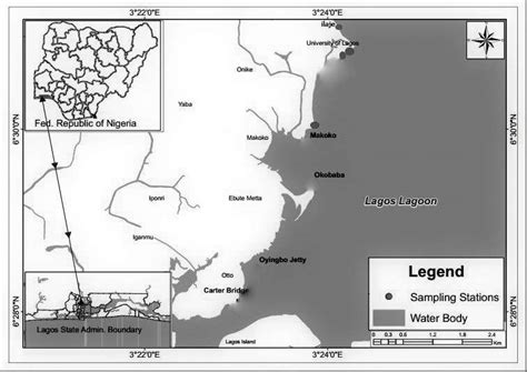 Map Of Lagos Lagoon Showing The Sampling Sites Download Scientific Diagram