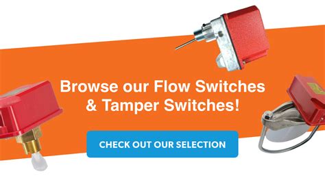 Quick Response Fire Supply Sprinkler Safety Flow And Tamper Switches Milled