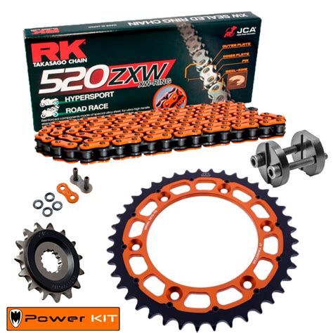 Kit De Arrastre RK 520 ZXW KTM Duke 790 2018 2024 Power Kit Naranja