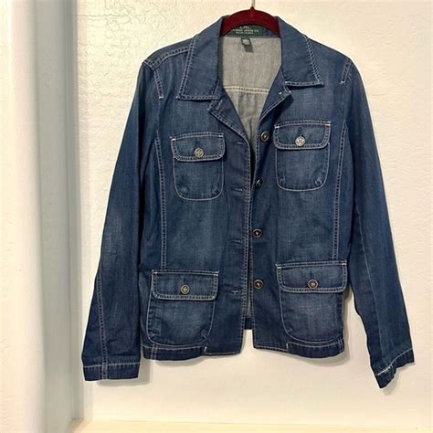 LAUREN RALPH LAUREN DENIM JACKET SIZE MEDIUM - Gem