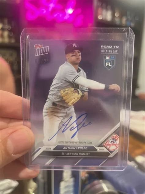 Autografo Autografo Topps Now Road To Opening Day Anthony Volpe