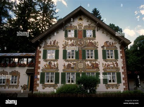 Hansel and Gretel House, town of Oberammergau, Upper Bavaria, Germany ...