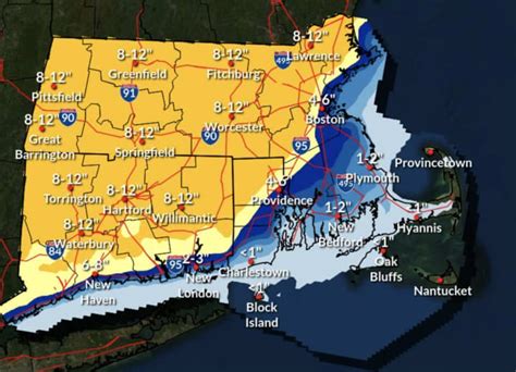 New Projected CT Snowfall Totals Released: Winter Storm Watch In Effect ...