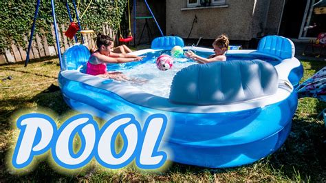 New Backyard Pool Fun With My Friend Youtube