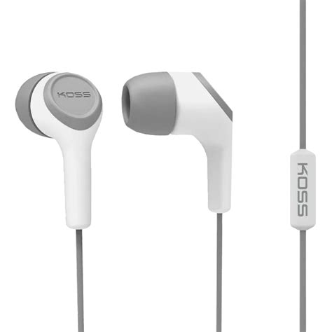 Koss Keb Iw White Earbuds With Microphone