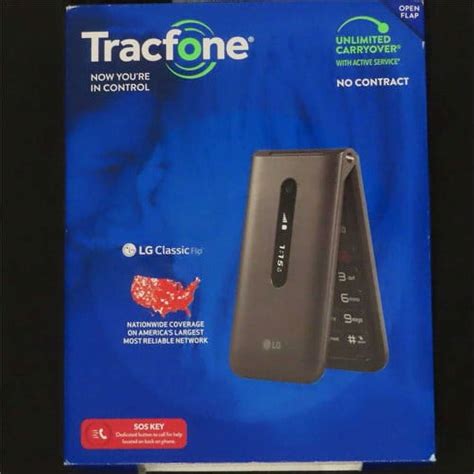 Tracfone Carrier Locked Lg Classic Flip 4g Lte Prepaid Flip Phone