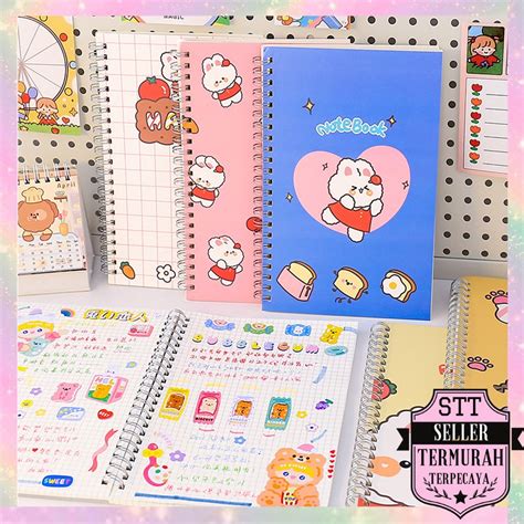 Jual STT Buku Catatan Notebook A5 Isi 60 Lembar Buku Diary Aesthetic