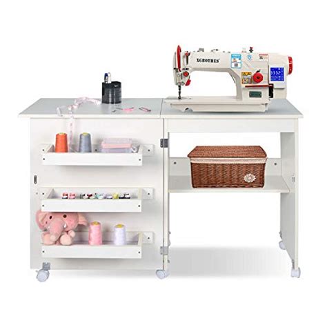 Folding Sewing Table Multifunctional Sewing Machine Cart Table Sewing