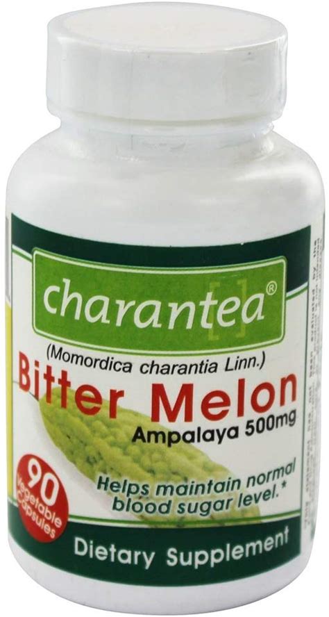 Charantea Bitter Melon Ampalaya 500 Mg 90 Vegetarian Capsules Fresh