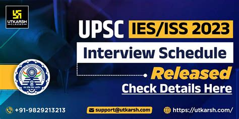 UPSC IES ISS 2023 Interview Schedule Released Check Here