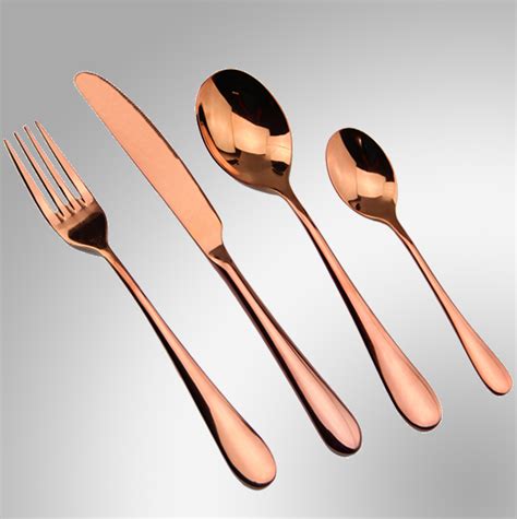 Golden Stainless Steel Rose Gold Cutlery Set At Best Price In Moradabad Id 19331952233