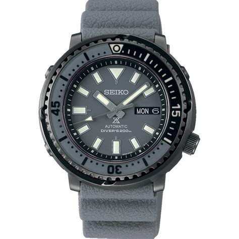 Seiko Prospex Mens Urban Safari Tuna Automatic Watch Grey Watches