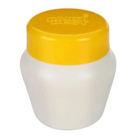 White Round Ml Plastic Hdpe Jar For Ghee Packing For Packaging At