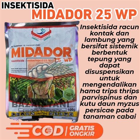 Jual Btn Insektisida Midador Wp Gram Sasaran Hama Penghisap