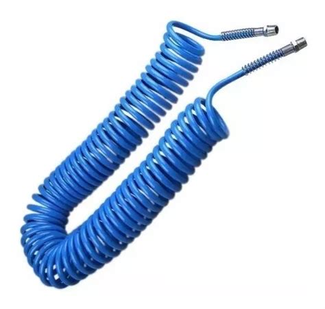 Mangueira Espiral Compressor Metros Terminais Cor Azul