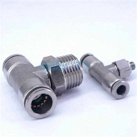 Múltiples Tubo Od Bsp Conector Macho Tee Rama Acero Neumático Guarnición Rápida Ebay