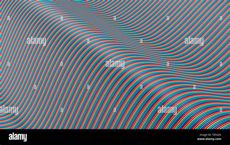 Wavy lines, abstract illustration Stock Photo - Alamy