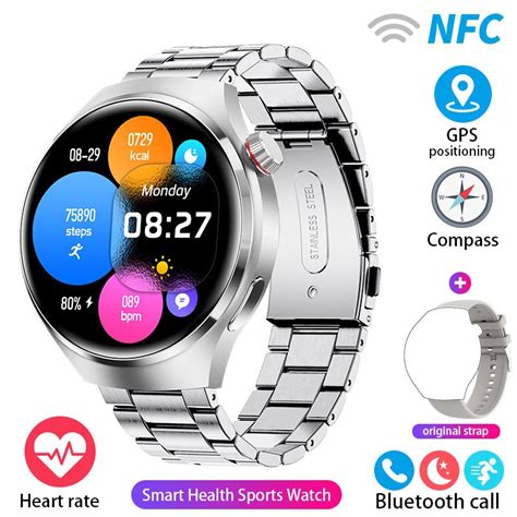 Sat N Al N Nfc Smart Watch Men Gt Pro Hd Screen Heart