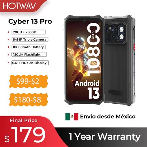 Hotwav Tel Fono Inteligente Cyber 13 Pro M Vil Resistente Con Linterna