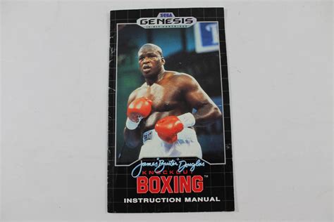 Manual - James Buster Douglas Knockout Boxing Sega Genesis-G