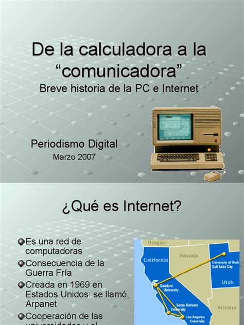 Historia De Internet Y La Web Pdf Red Mundial Internet Y Web