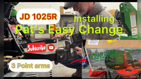 Installing Pats Easy Change Quick Hitch Cat1 Three Point System