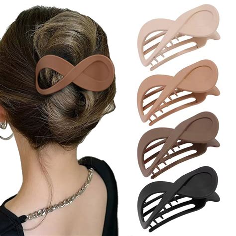 Amazon Ahoney 4 3 Large Flat Hair Clips For Women 4Pcs Duckbill