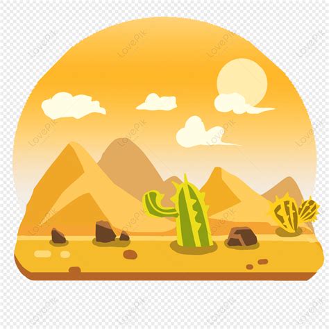 Desert Cactus Desert Desert Landscape Desert Yellow Png White