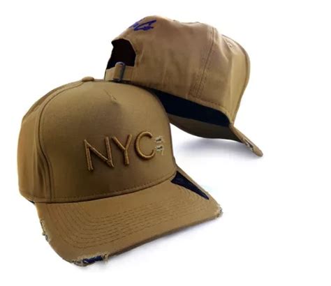 Boné Nyc Rasgadinho Fita Fitão Strapback Aba Curva Anth Co