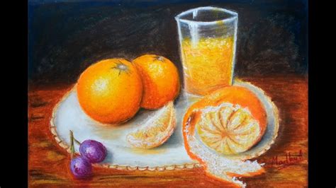 Oranges Still Life Oil Pastel Painting Lesson YouTube