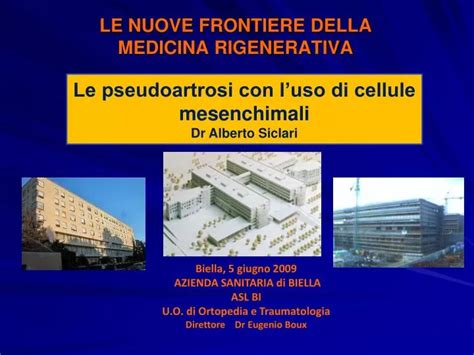 PPT LE NUOVE FRONTIERE DELLA MEDICINA RIGENERATIVA PowerPoint