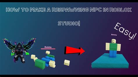 How To Make A Respawning NPC In Roblox Studio YouTube