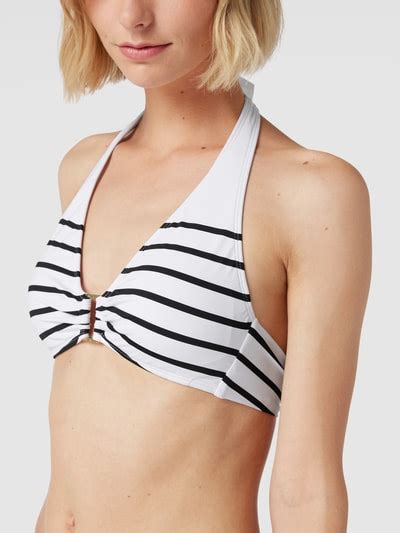 Lauren Ralph Lauren Bikini Oberteil Mit Streifenmuster Modell Ring