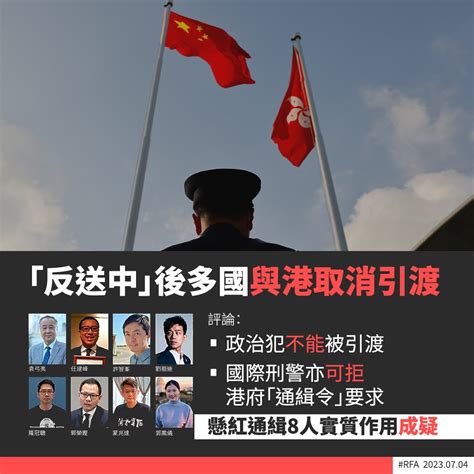 Rfa 自由亞洲粵語 On Twitter 香港警方國安處各懸紅100萬港元，通緝羅冠聰、郭榮鏗、許智峯等8名海外港人。港府表示，執法部門會「窮一生精力」追捕8人，又呼籲他們回港自首。資料