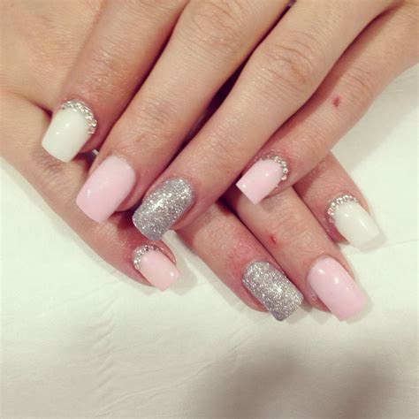 Pink And White Gel Nail Designs