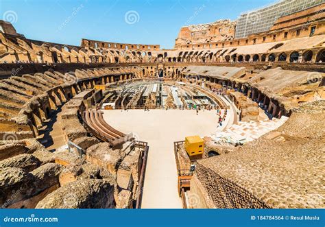 Colosseum Interior View in Rome Stock Photo - Image of forum, colosseo ...