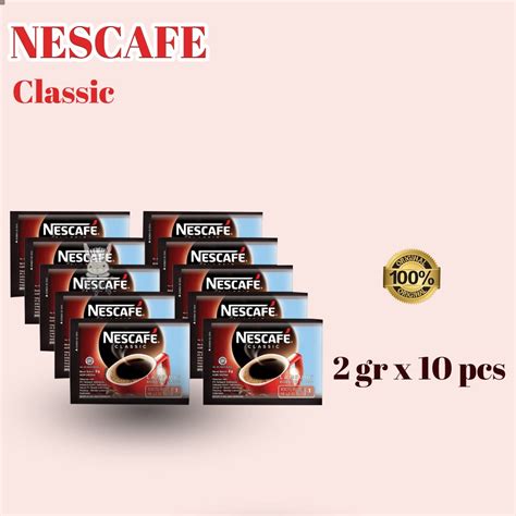 Jual Nescafe Classic Sachet Gr Pack Isi Pcs Shopee Indonesia