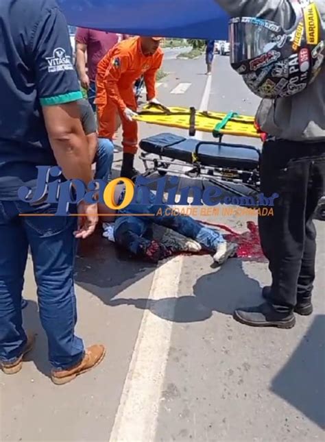 Motociclista Tem Perna Dilacerada Em Acidente Na Br L