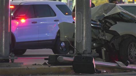 Driver Veers Off Road Fatally Crashes Into Traffic Pole In North