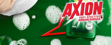 Axion Lavatrastes Líquido Limón 900 Ml 100 Efectivo Arrancagrasa Con