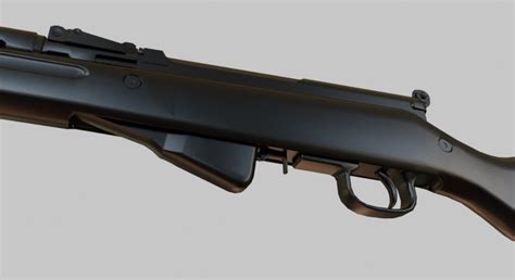 D Model Sks Carbine Vr Ar Low Poly Cgtrader