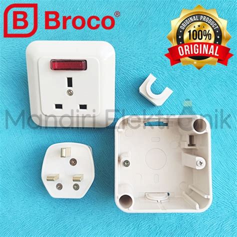 Jual Stop Kontak AC Set Broco Gracio Outbow OB SNI 4155 Steker AC Broco