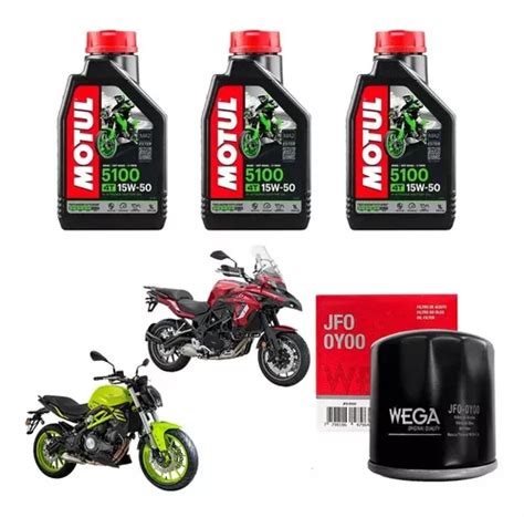 Kit Service Benelli Tnt Trk Filtro Aceite Motul Sia