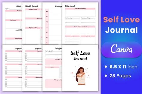 Self Love Journal Canva Interior Graphic By Munjixpro · Creative Fabrica