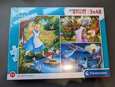 Clementoni Disney Classics Supercolor Jigsaw Puzzles 3 X 48 Pieces EBay