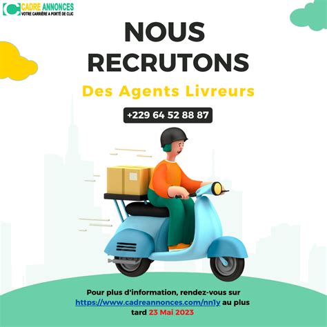 Recrutement Benin Une Structure De Livraison Pour Son Propre Compte