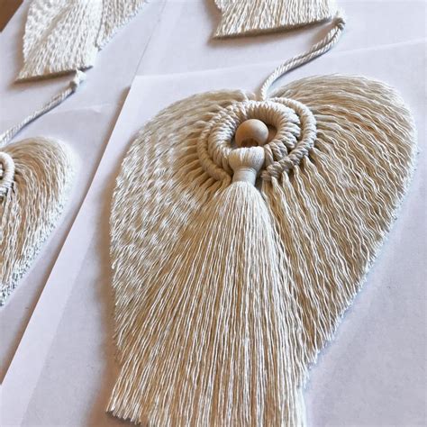 Macrame Angel Boho Angel Christmas Angel Decoration Etsy