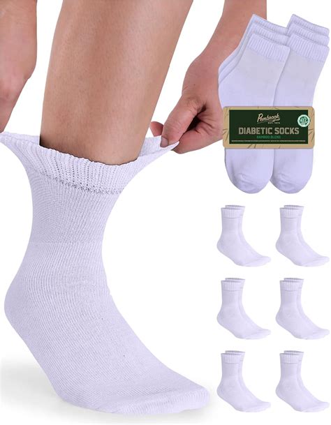 Bamboo Diabetic Socks For Men And Women 6 Pairs Ankle