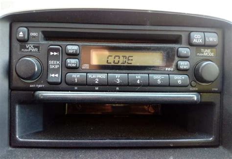 Code For Honda Crv Radio Replacement