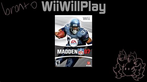 Beating Every Wii Game Madden NFL 07 WiiWillPlay YouTube